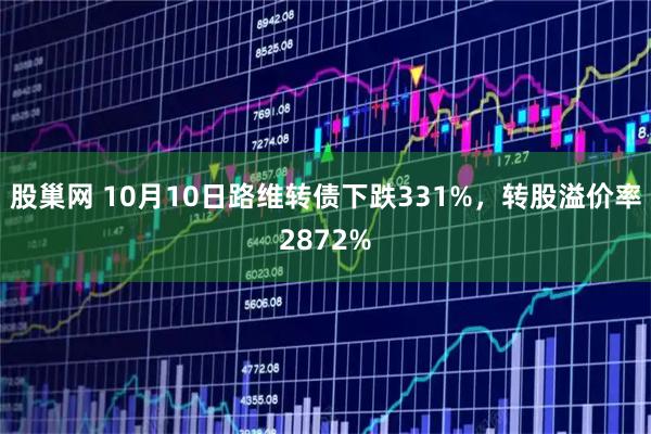 股巢网 10月10日路维转债下跌331%，转股溢价率2872%