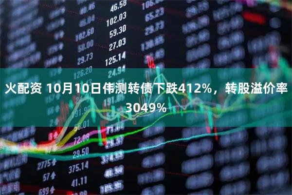 火配资 10月10日伟测转债下跌412%，转股溢价率3049%