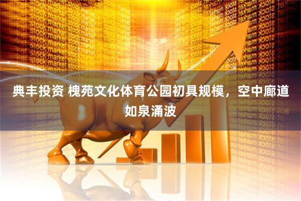 典丰投资 槐苑文化体育公园初具规模，空中廊道如泉涌波